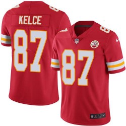Nike Kansas City Chiefs #87 Travis Kelce Red Team Color Men's Stitched NFL Vapor Untouchable Limited Jersey