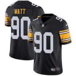 Nike Pittsburgh Steelers #90 T. J. Watt Black Alternate Men's Stitched NFL Vapor Untouchable Limited Jersey
